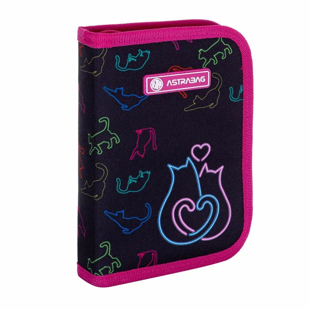 Penar scolar Astra AC1, 1 compartiment, colectia Love, dimensiuni 20 x 14 x 3,5 cm