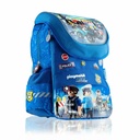 Ghiozdan scolar Astra Playmobil Politie, 28x36x18 cm, Design Politie, Material Durabil