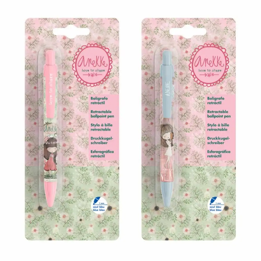 Pix Anneke, albastru, scriere fluenta 0,7 mm, durabil, design elegant