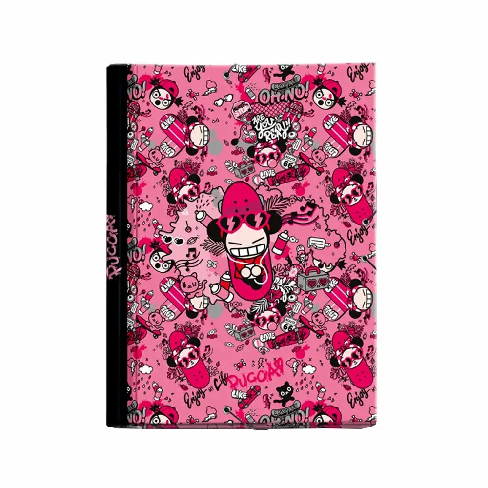 Mapa carton Pucca Enjoy Life, A4, design distractiv, rezistent, ideala pentru organizarea documentelor