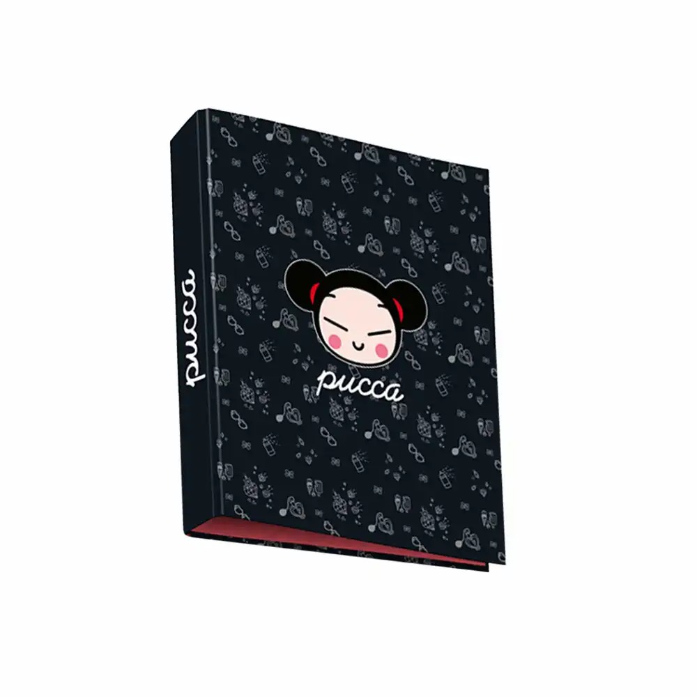 Caiet mecanic Pucca A4 cu 4 inele pentru organizare personalizata