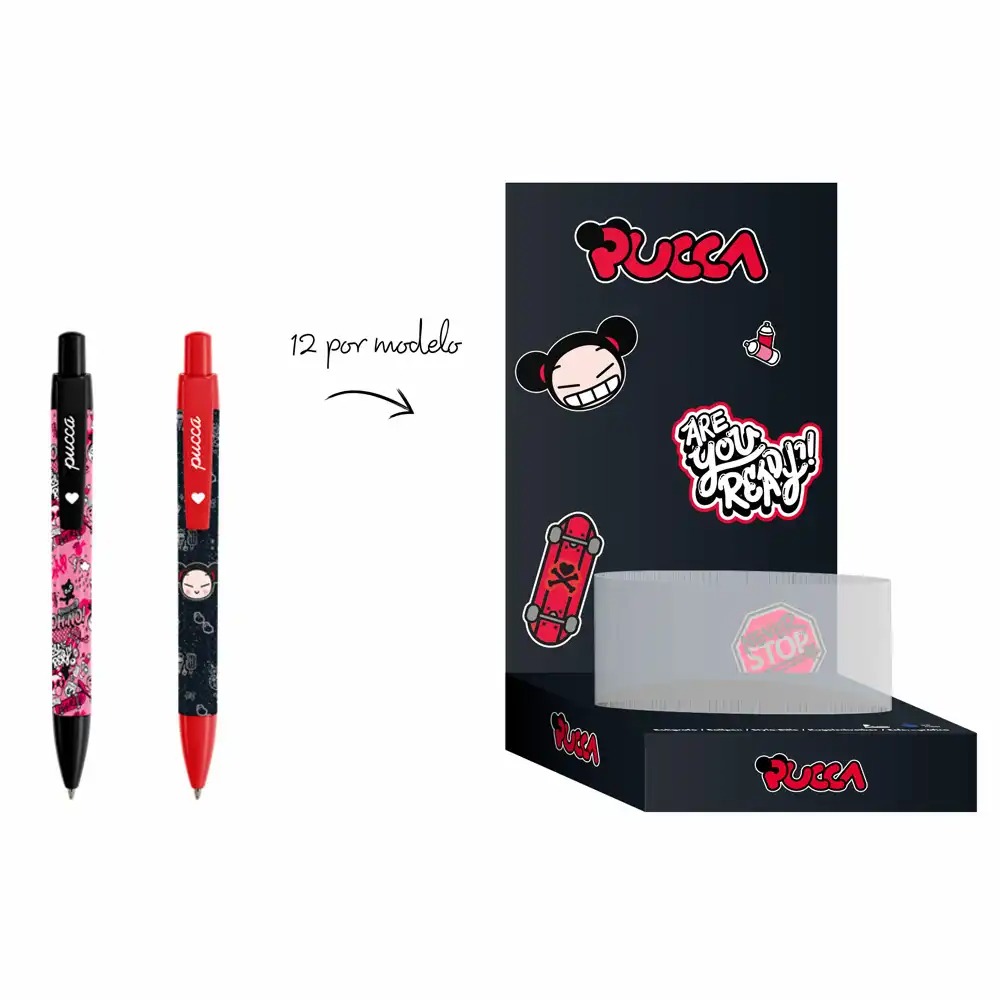 Display 24 pixuri Pucca, diverse modele, mecanism solid, cadou vesel
