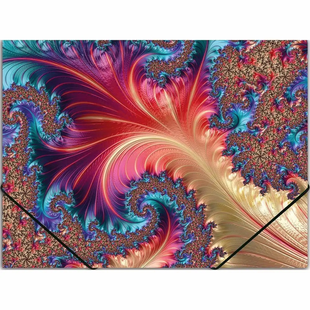Mapa plastic elastic A4, design Abstract, rezistent, protectie documente