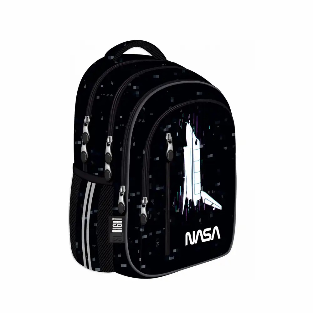 Ghiozdan Majewski St Right BP68, Spacecraft, 4 Compartimente, Ergonomic si Impermeabil, 40x28x18 cm