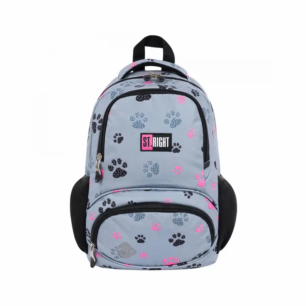 Ghiozdan Majewski St Right BP71 Paws, 1 Compartiment, 14L, Impermeabil, Ergonomic