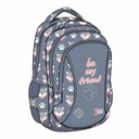 Ghiozdan St.Right BP26 Shiba, 3 Compartimente, 15 inch, Usor si Fashion, Culoare Neutra