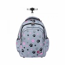 Rucsac Troller Majewski St Right TB01 Paws, Dimensiuni 44x32x25 cm, Material Impermeabil, Roti din Silicon
