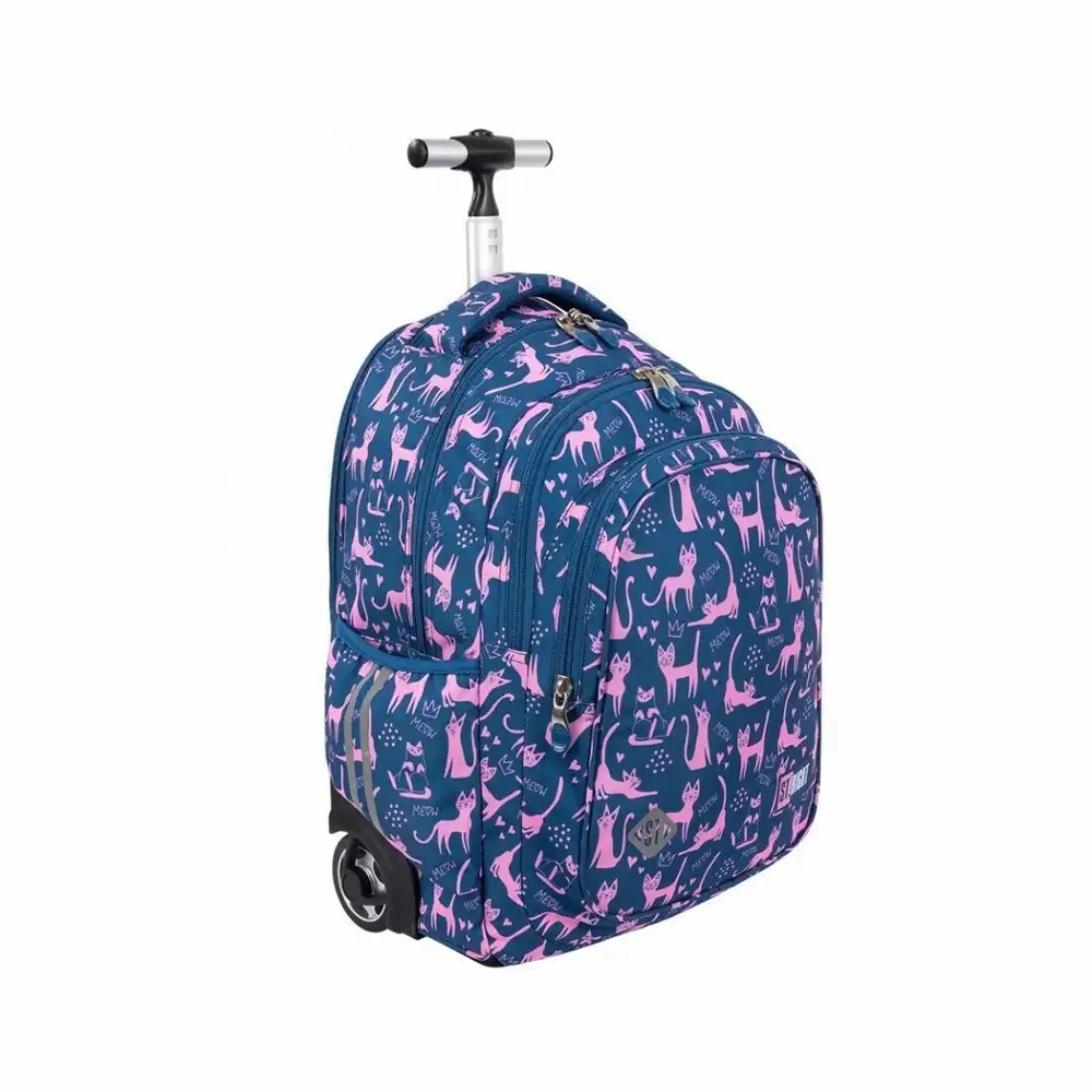 Rucsac Troller Majewski St Right TB01 Lazy Cats, Dimensiuni 44x32x25 cm, Compartimente Specifice pentru Laptop si Tableta, Material Impermeabil,...