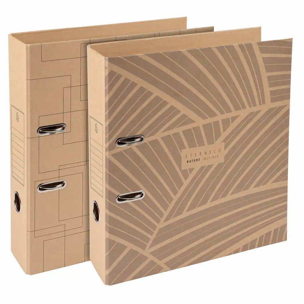 Biblioraft Exacompta Eterneco, carton A4 75 mm, rezistent la apa, mecanism Prem'Touch, eco-friendly