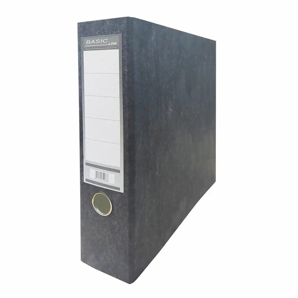 Biblioraft Basic 75 mm, Marmorat, 10 bucati/cutie, Organizare Documente A4