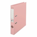 Biblioraft Esselte No.1 Power, PP/PP, A4, 50 mm, culoarea piersicii, durabil si practic, capacitate 350 coli