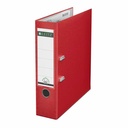 Biblioraft Leitz 180o, PP, A4, 80mm, Rosu, Capacitate 600 coli, Mecanism Metalic 180°