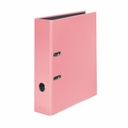 Biblioraft Falken Pastel A4, 80 mm, Roz Flamingo, Capacitate 600 coli, Mecanism Metalic, Design Elegant