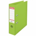 Biblioraft Esselte No.1 Power, PP/PP, A4, 75 mm, VIVIDA verde, capacitate 500 coli, mecanism No.1, durabil si practic