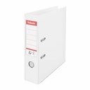 Biblioraft Esselte No.1 Power, PP/PP, A4, 75 mm, VIVIDA alb, mecanism No.1, capacitate 500 coli, buzunar transparent, margine metalica