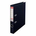 Biblioraft Esselte No.1 Power, PP/PP, A4, 50 mm, VIVIDA negru, capacitate 350 coli