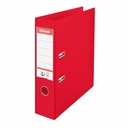 Biblioraft Esselte No.1 Power, PP/PP, A4, 75 mm, VIVIDA rosu, Capacitate 500 coli, Mecanism No.1, Protectie durabila