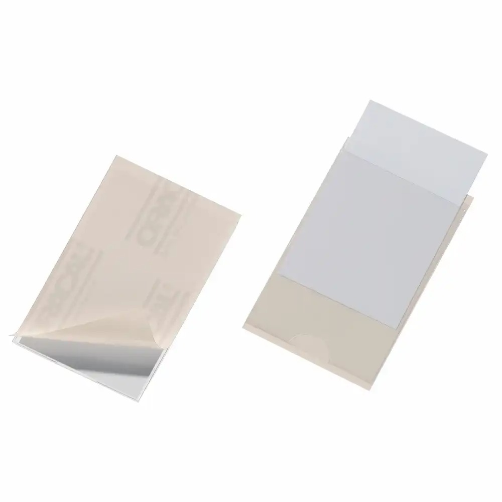 Buzunare autoadezive Durable Pocketfix, 62 x 93 mm, 10 buc/set, PVC transparent