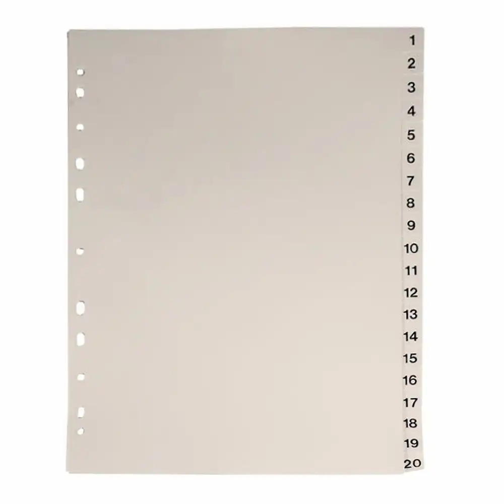 Separatoare Noki, din plastic, cu index 1-20