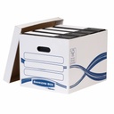 Cutie depozitare Fellowes Basic, 390x320x290 mm, rezistenta, etichetare usoara, stivuire, certificare FSC