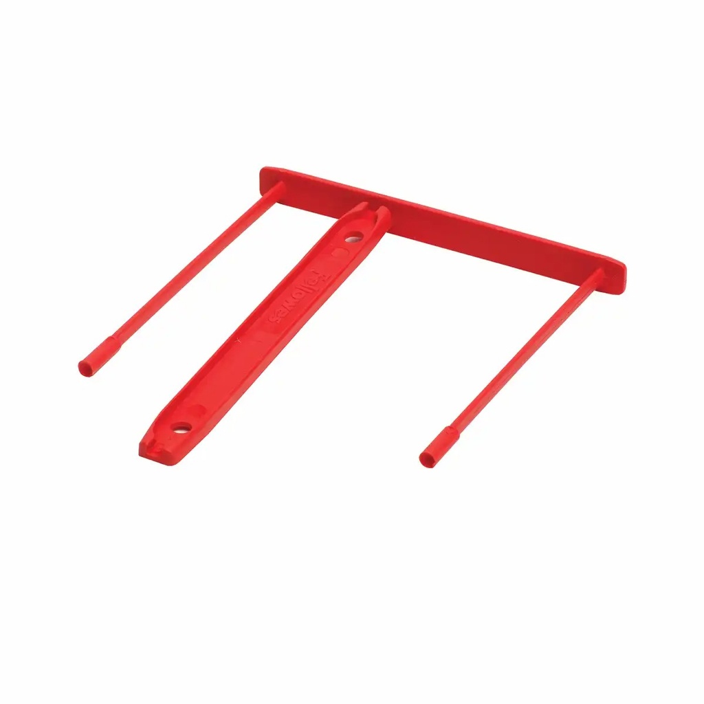 Alonje Fellowes de Mare Capacitate, Plastic Reciclat, Rosu, 92 mm, Set 100 Bucati