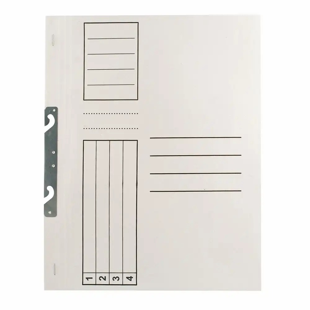 Dosar de Incopciat Carton Alb 1/1, Set 10 Buc, Rezistent, Organizare Documente