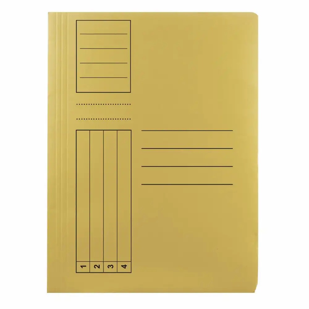 Dosar cu sina Basic, carton, galben