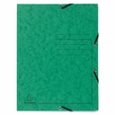 Dosar plic cu elastic Exacompta, carton, verde