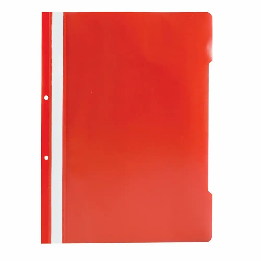 Dosar cu sina si 2 perforatii Noki, rosu, 50 bucati/set