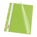 Dosar PP cu multiperforatii Esselte VIVIDA, A4, verde, 10 buc/set