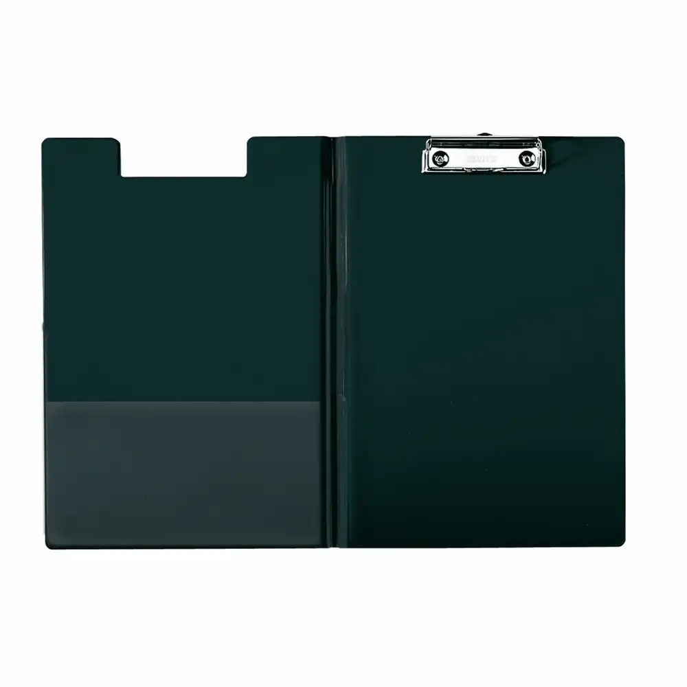 Clipboard Esselte dublu PP negru, buzunar interior, clema de prindere, suport pentru instrumente, capacitate 200 coli