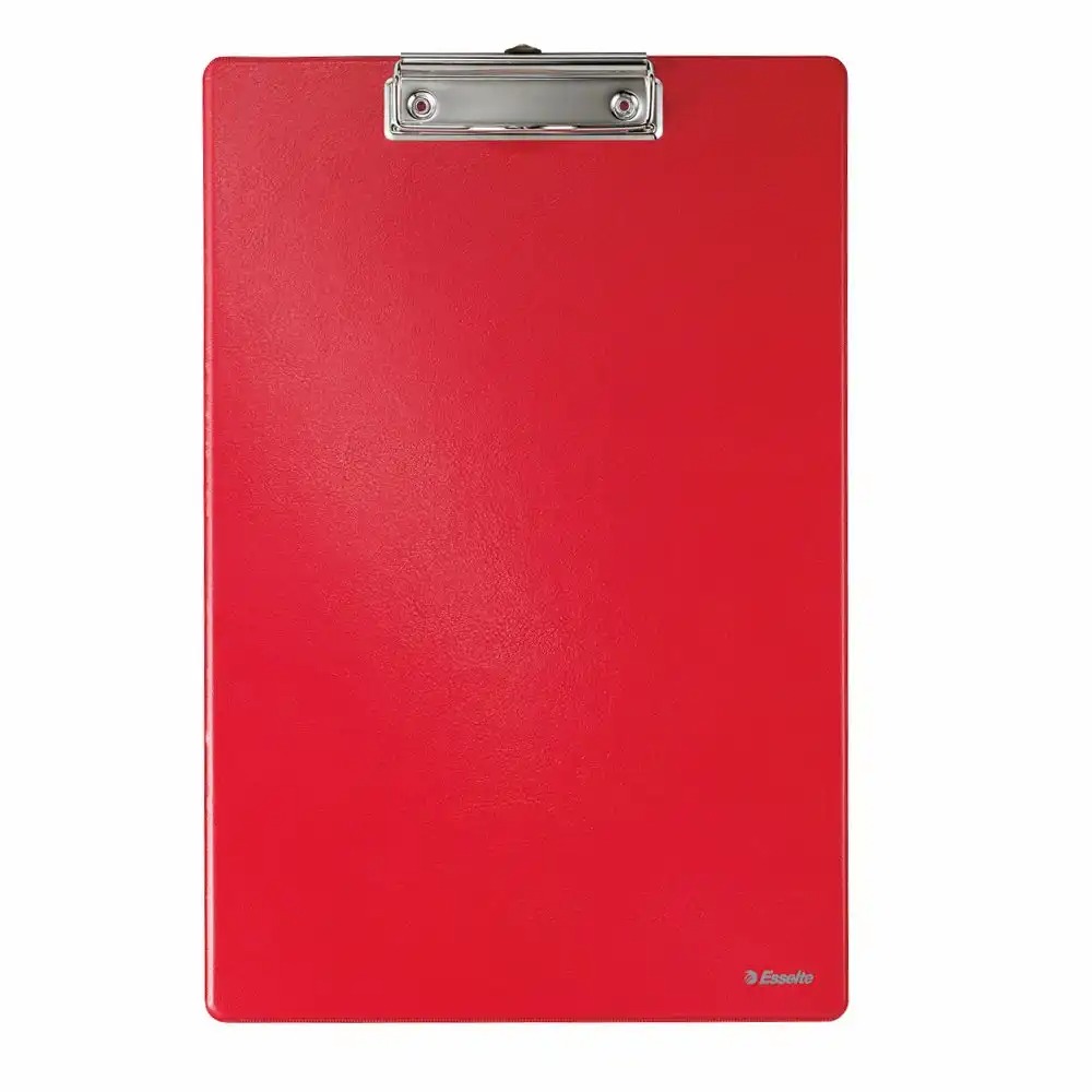 Clipboard Esselte Standard, PP, rosu, A4, capacitate 200 coli, ideal pentru birou, scoala si acasa