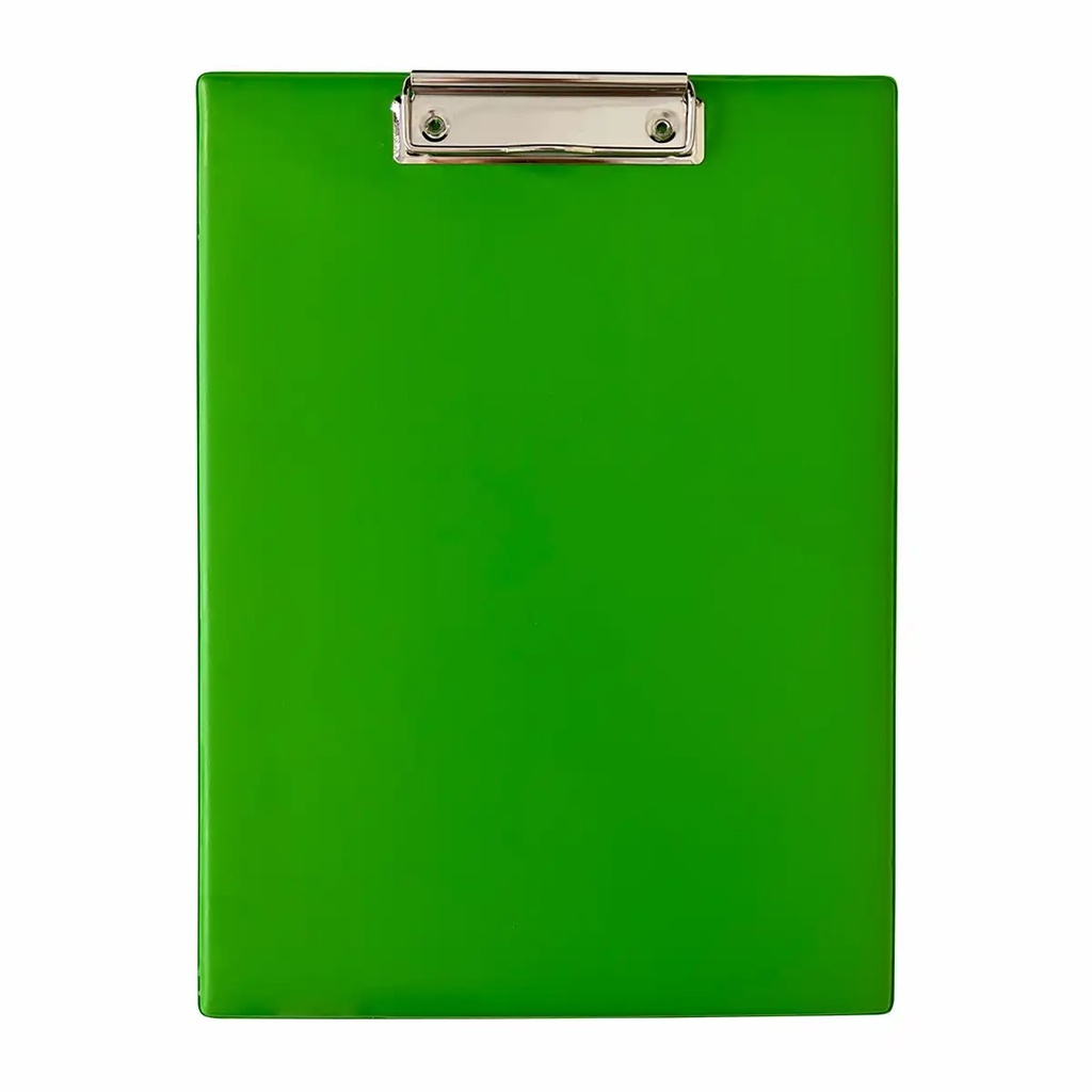 Clipboard simplu A4 PVC verde deschis, rezistent si durabil, ideal pentru birou, scoala sau acasa