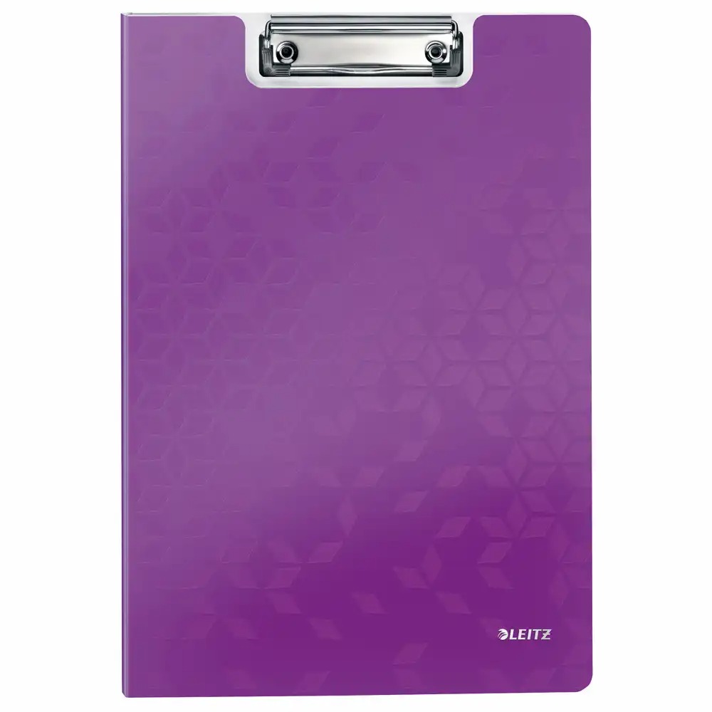 Clipboard Leitz WOW dublu A4, polyfoam mov, capacitate 85 coli, design modern WOW