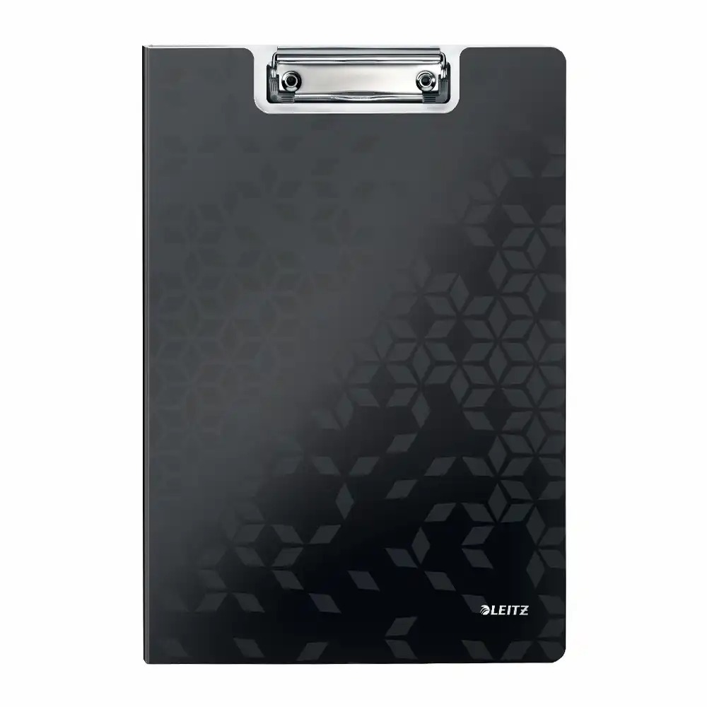 Clipboard Leitz WOW dublu, polyfoam, A4, 85 coli, negru, design modern WOW