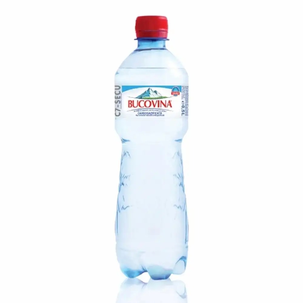 Apa minerala carbogazoasa Bucovina, 0.5 l, 12 sticle/bax, hidratare si minerale pentru sanatate optimala