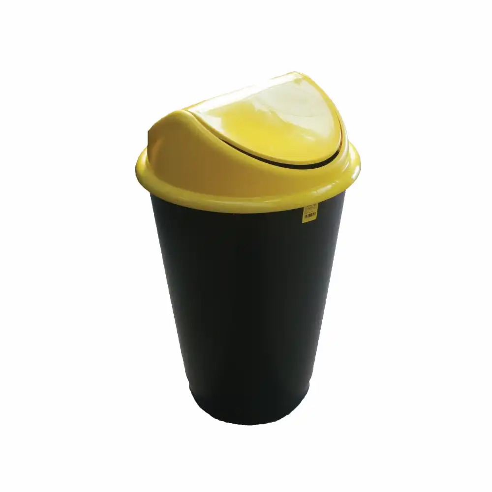 Cos Flip-Flap HDPE 60L pentru Colectare Selectiva, Galben - rezistent la temperaturi extreme