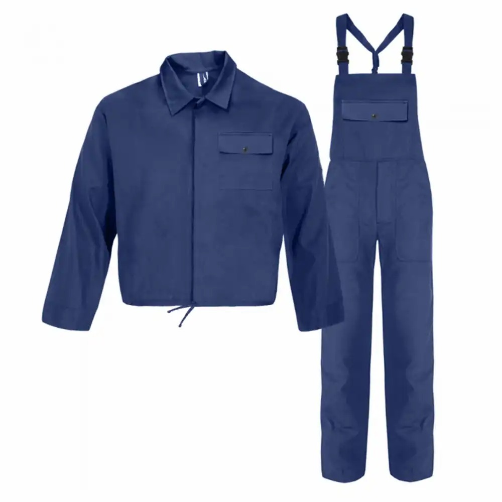 Salopeta cu talie, bumbac 260 g/mp, bleumarin, marime 64 - Ideala pentru protectie si confort
