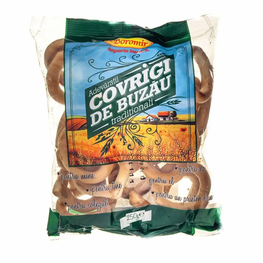 Covrigi de Buzau Boromir, 250 g - Gustare crocanta si sarata, traditie si calitate ireprosabila