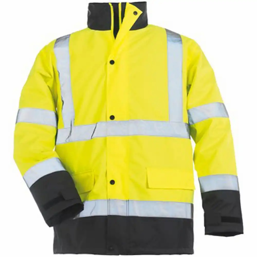 Jacheta impermeabila Roadway Hi-Viz, galben/bleumarin, XXL, protectie multistrat, vizibilitate inalta