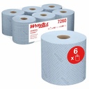 Lavete in rola Kimberly-Clark WypAll L20, Albastre, 2 Straturi, 6 Role/Bax, Eficiente si Sustenabile