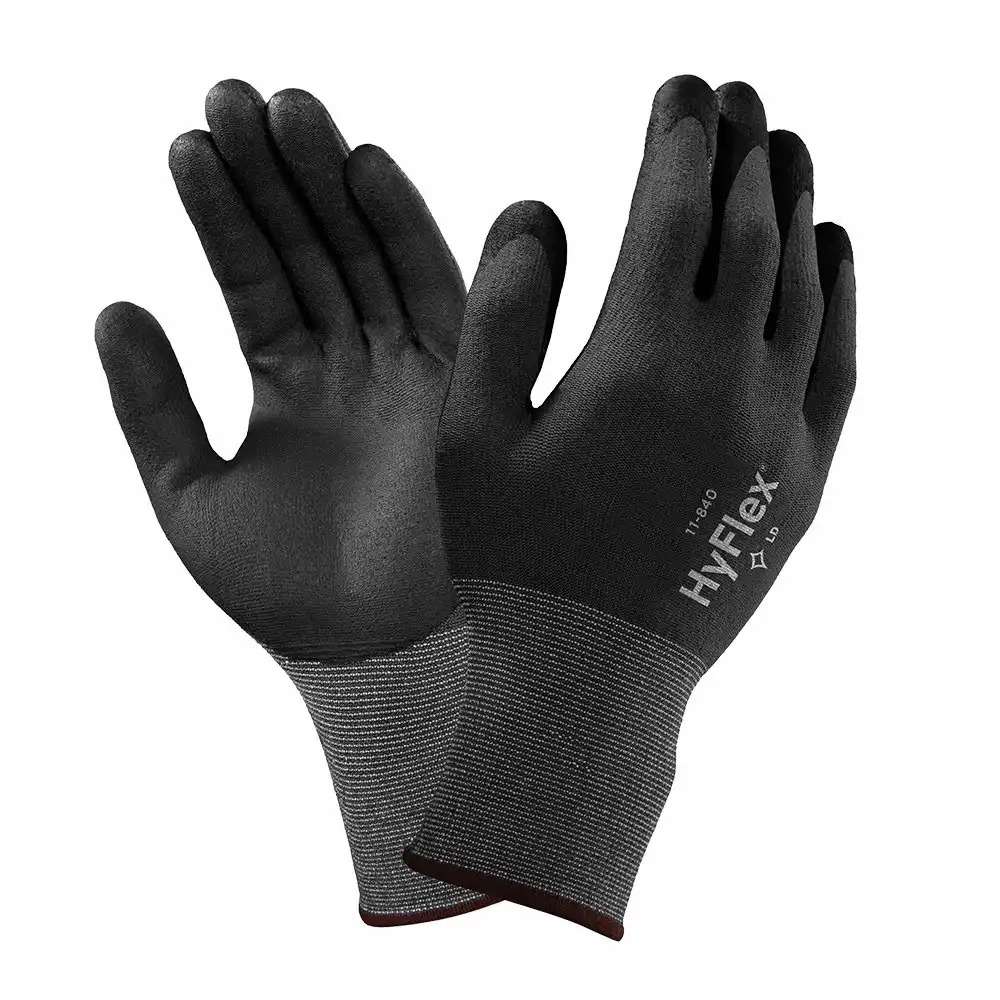 Manusi Ansell HyFlex 11-840, Marime 8, Acoperire FORTIX, Rezistente la Abraziune, Tehnologie Comfort Fit, fara Silicon