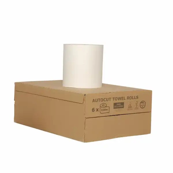 Rola prosop autocut TAD, 19.8 x 285 m, 1 strat, 6 role/bax, 100% celuloza, Ecolabel, FSC, PEFC