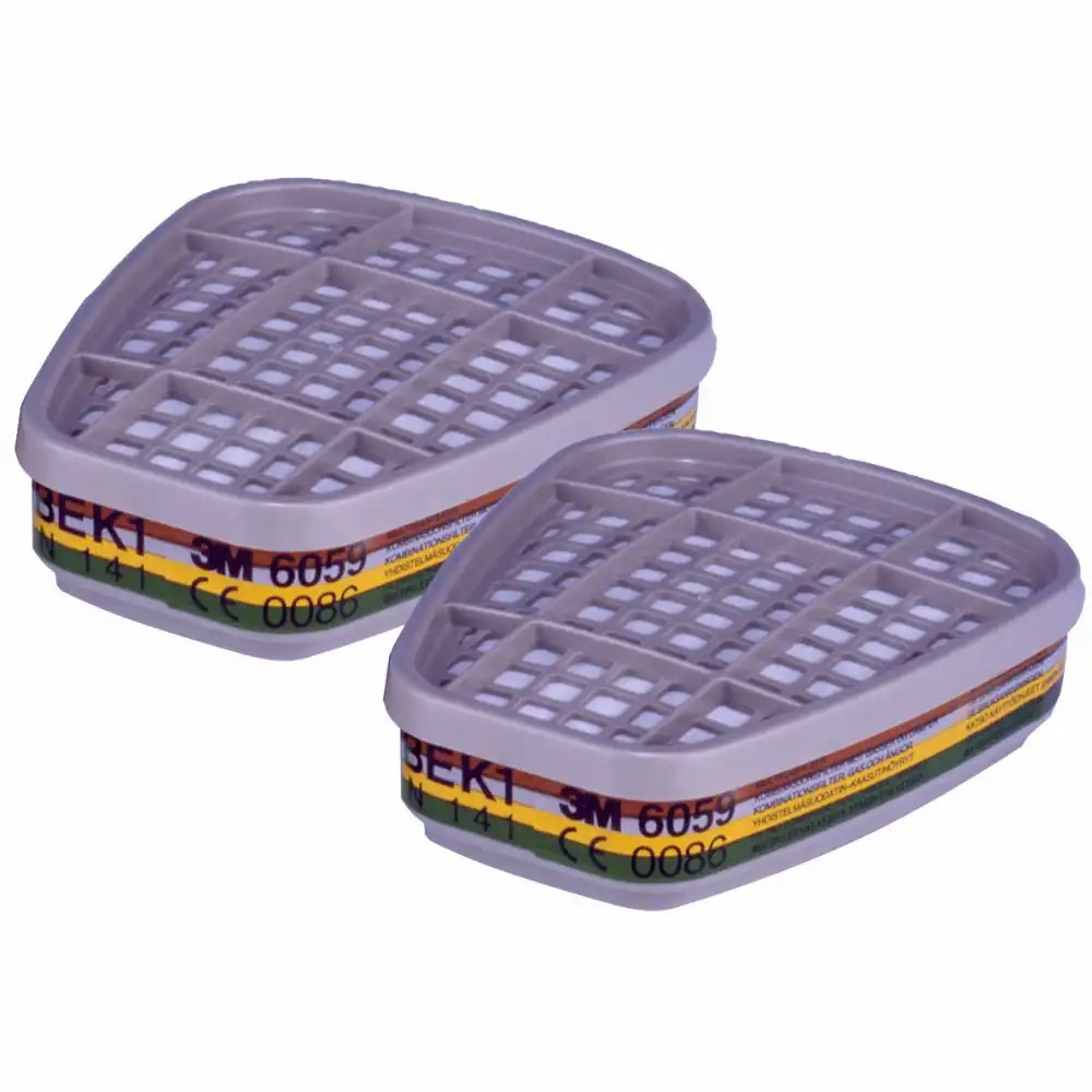 Set filtre combinate 3M 6059 pentru masti 3M Seria 6000/7000, protectie impotriva vaporilor organici si anorganici, set de 2 filtre