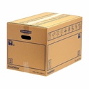 Cutie carton transport si arhivare Fellowes, 67 L, rezistenta dubla, inchidere fara banda, set 10 buc.