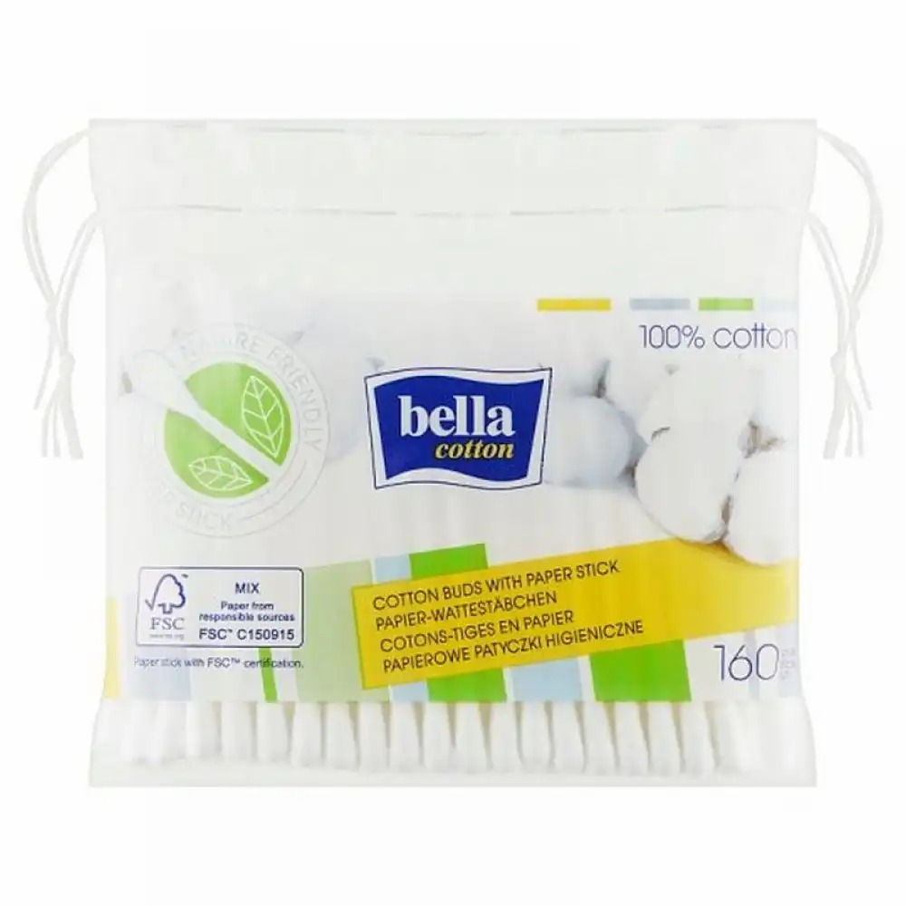 Set 160 Betisoare ORL Bella, Utilizare Igienica, Ambalaj Convenabil, Versatilitate, Siguranta