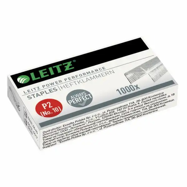 Capse Leitz Power Performance nr. 10, 1000 buc/cutie, capsare eficienta si fiabila