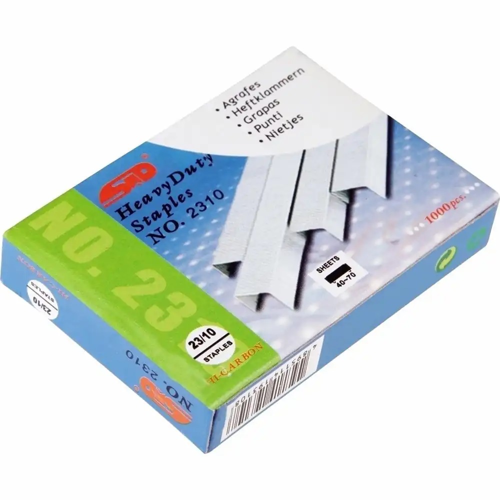 Capse STD 23/10 Heavy Duty, 1000 buc/cutie, pentru 70 coli, rezistente si durabile