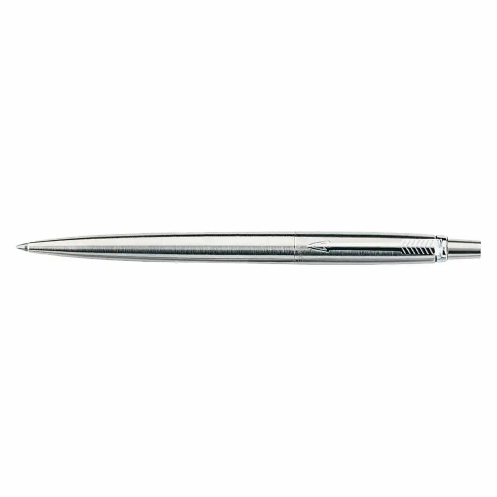 Pix Parker Jotter, 0.8 mm, plastic, accesorii inox, argintiu, elegant si practic