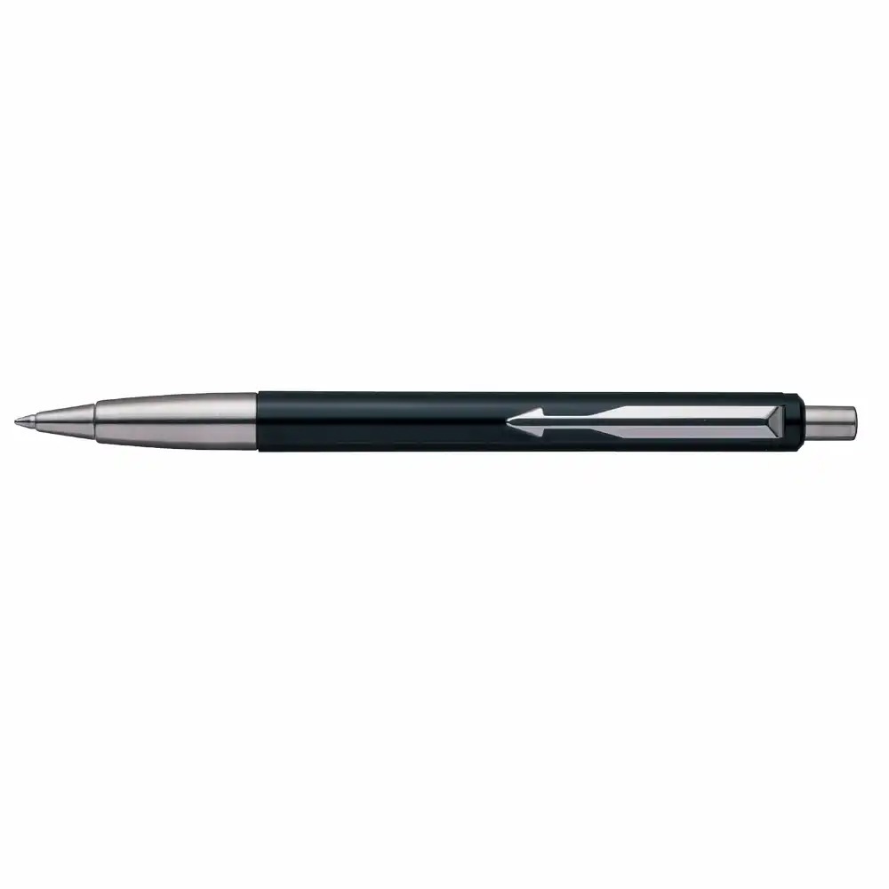Pix Parker Vector, 0.8 mm, Accesorii Cromate, Negru - Eleganta si Precizie Intr-un Instrument de Scris